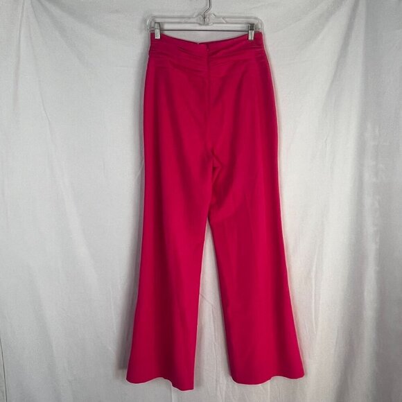 Lovers And Friends Dorinda Wide Leg Pant in Neon Pink High Waist Medium NWT - Picture 9 of 13